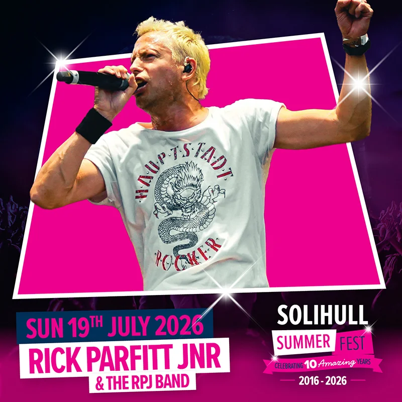 solihull summer fest 2026 rick parfitt jnr