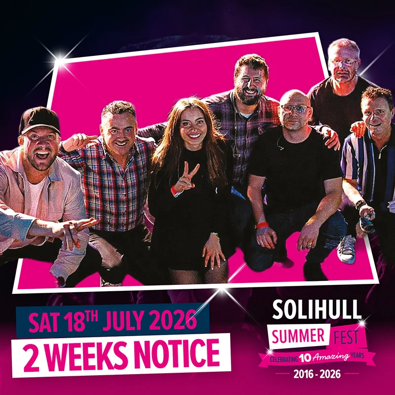 solihull summer fest 2026 2 weeks notice