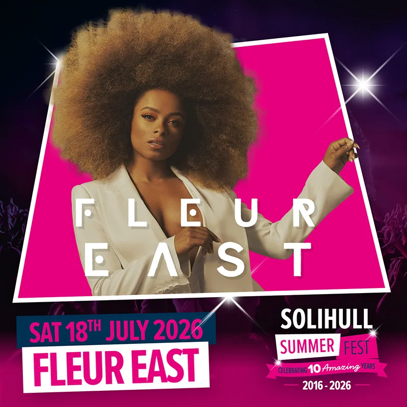 solihull summer fest 2026 fleur east